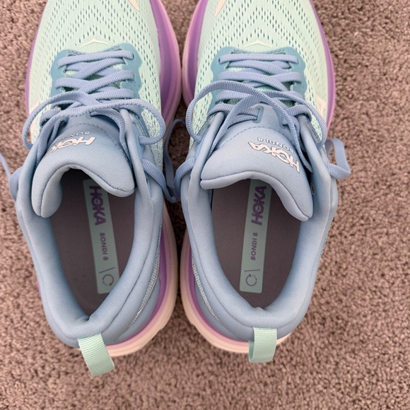 Hoka Women's Bondi 8 - Airy Blue/Sunlit Ocean - Picture 7 of 9
